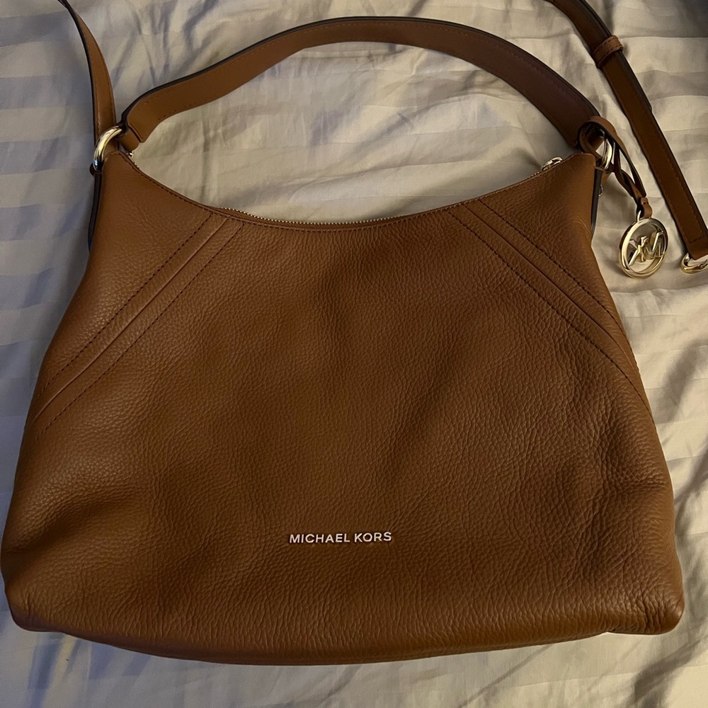 Michael Kors Tan Leather Shoulder Bag